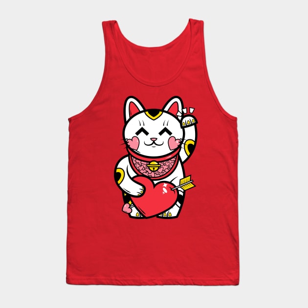 Neko Valentines Tank Top by krisren28